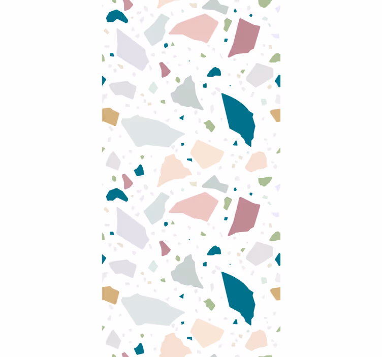 Abstracte onregelmatige terrazzo patronen rolgordijn - TenStickers