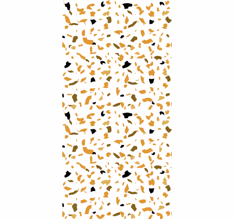 Bruin en beige terrazzo patronen rolgordijn - TenStickers