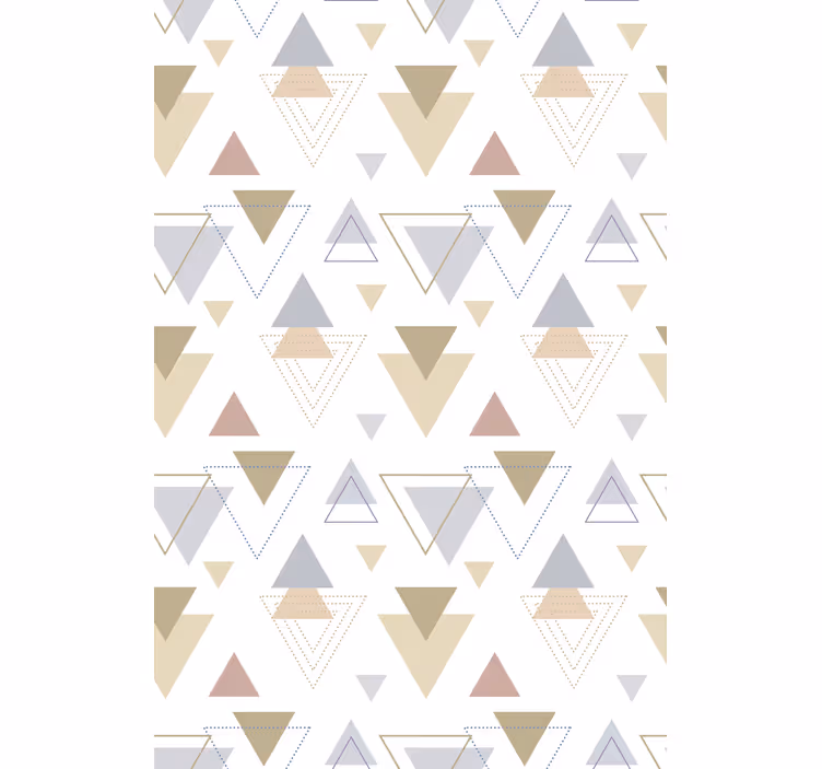 Geometrisch driehoeksthema modern rolgordijn - TenStickers