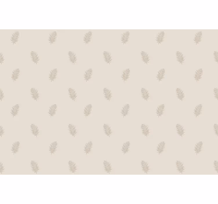 Beige bladpatroon rolgordijn bloemen en planten - TenStickers