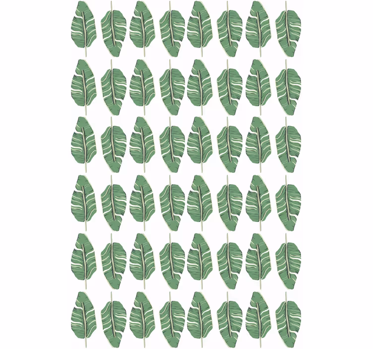 Bladpatroon motief rolgordijn bloemen en planten - TenStickers