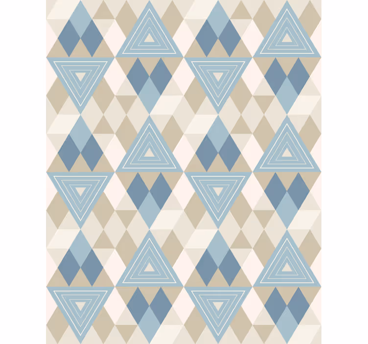 Geometrisch driehoekenpatroon modern rolgordijn - TenStickers