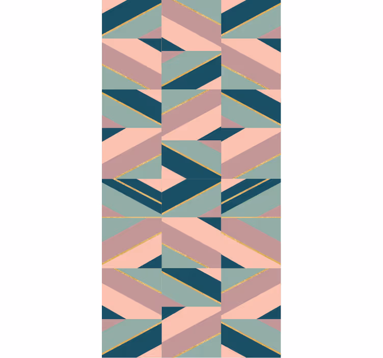 Abstract geometrisch motief modern rolgordijn - TenStickers