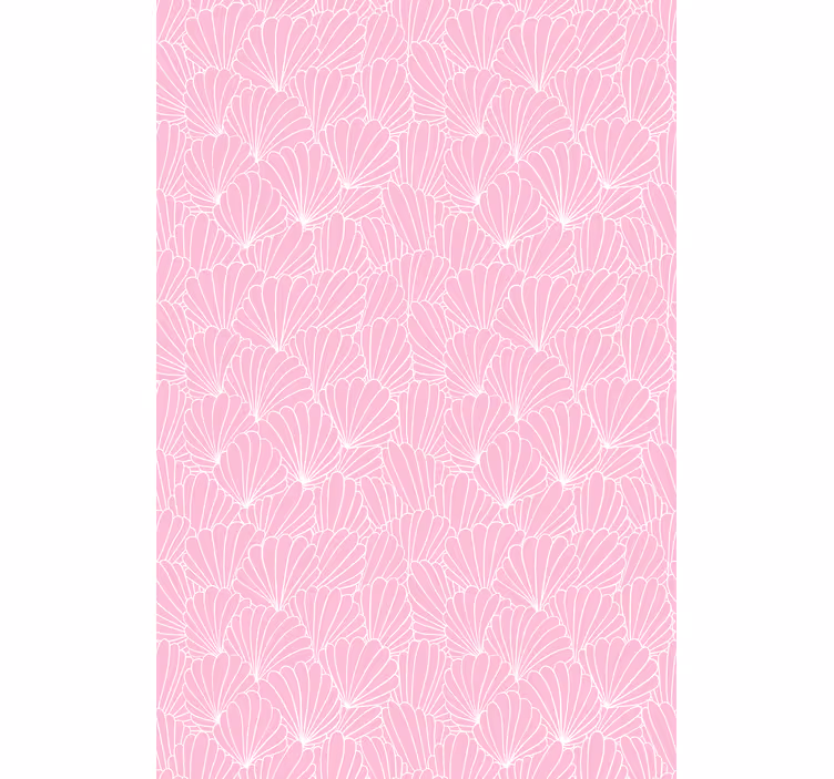 Roze schelppatroon rolgordijn meer dieren - TenStickers