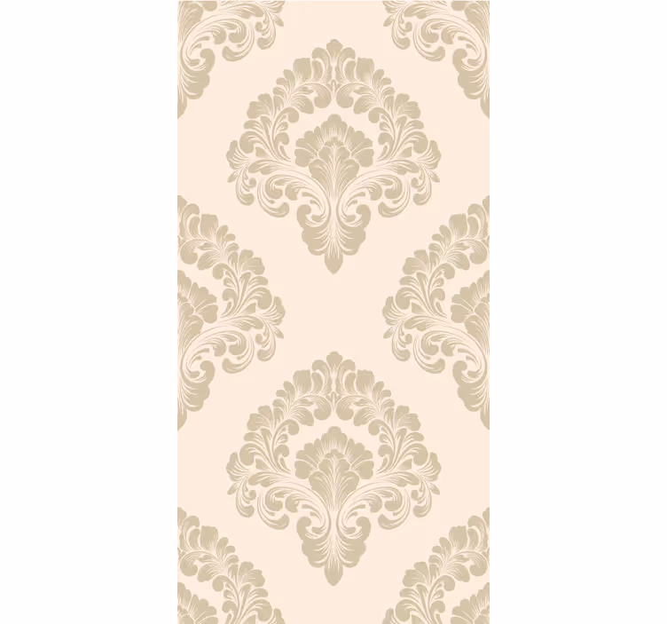 Beige damastpatroon elegant rolgordijn - TenStickers