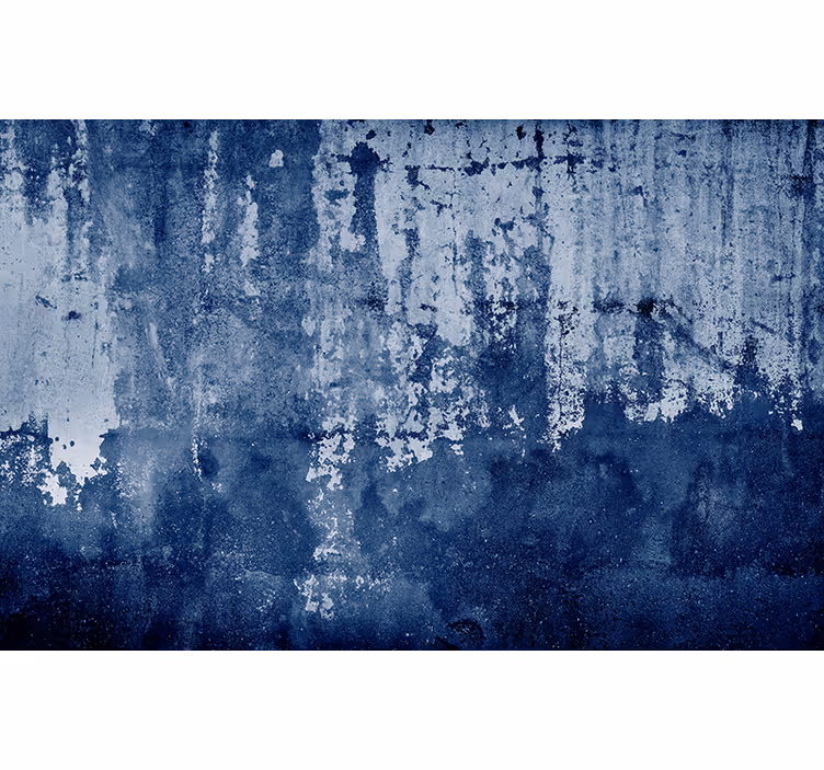 Verweerd blauw oppervlak patronen rolgordijn - TenStickers