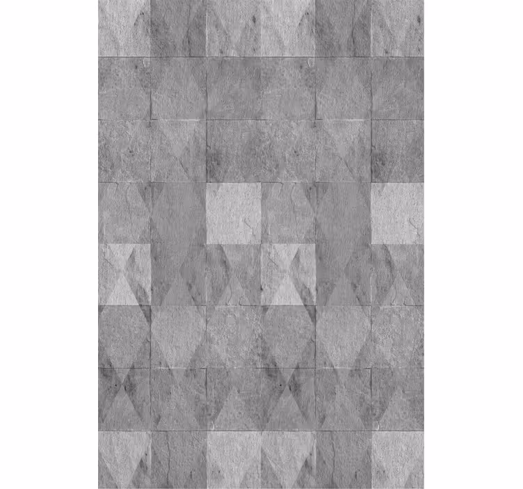 Geometrisch grijs patroon patronen rolgordijn - TenStickers