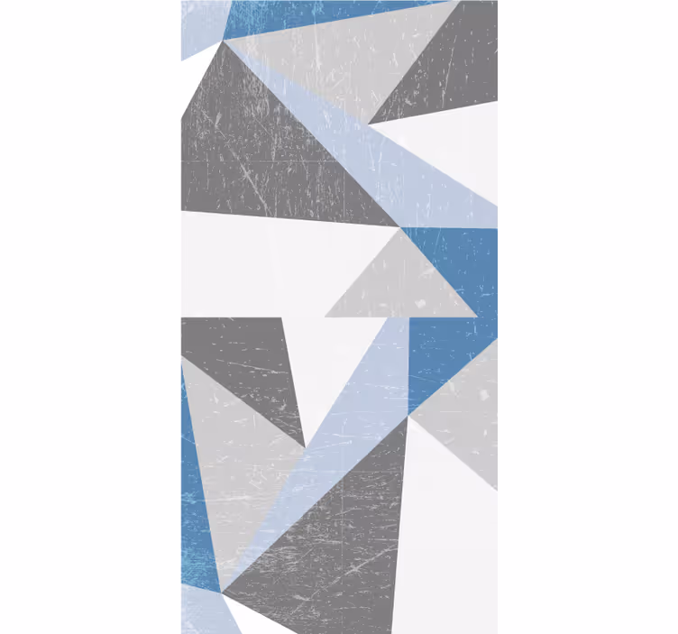 Geometrische vormen kunst modern rolgordijn - TenStickers