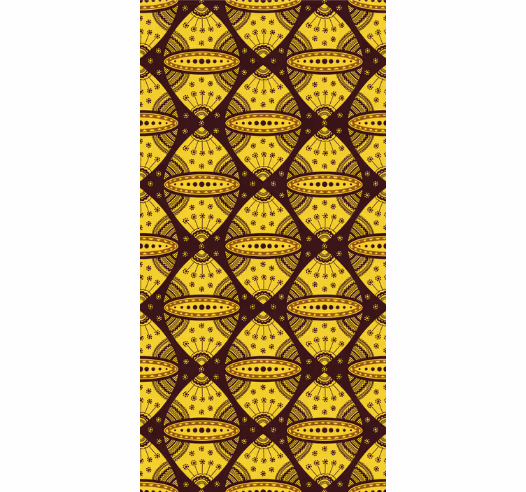 Geometrische patroonfusie patronen rolgordijn - TenStickers