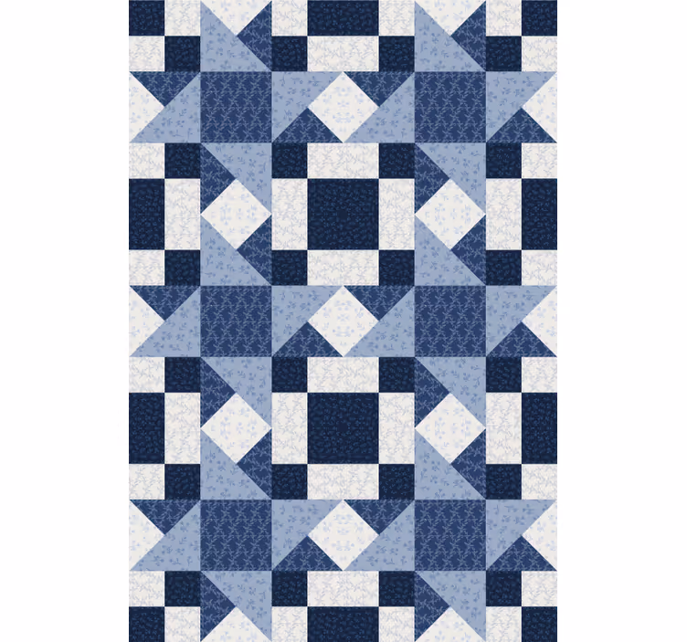 Patronen rolgordijn patchwork geometrische patronen - TenStickers
