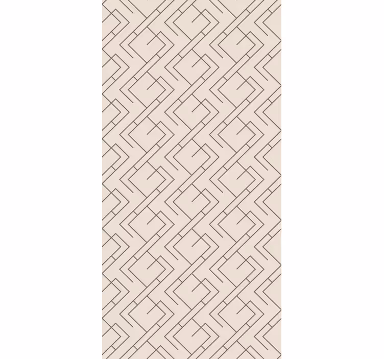 Geometrisch lijnenpatroon modern rolgordijn - TenStickers
