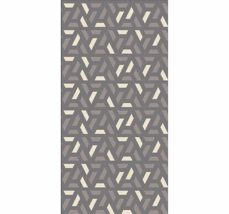 Geometrisch neutraal patroon modern rolgordijn - TenStickers