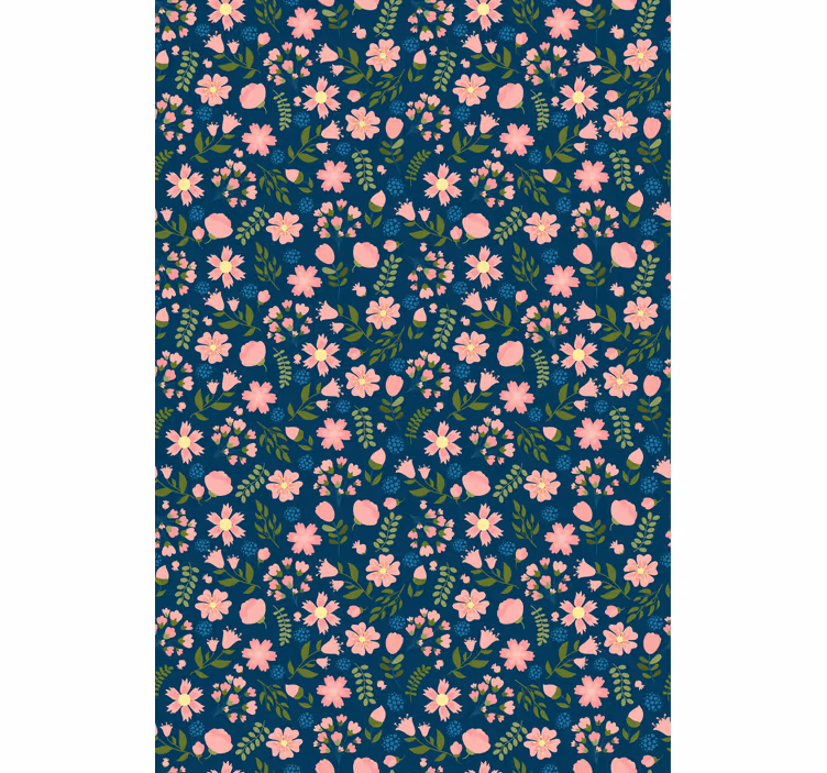 Tuinplezier rolgordijn bloemen en planten - TenStickers