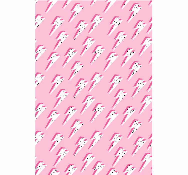 Witte stralen op roze achtergrond rolgordijn tienerkamer - TenStickers