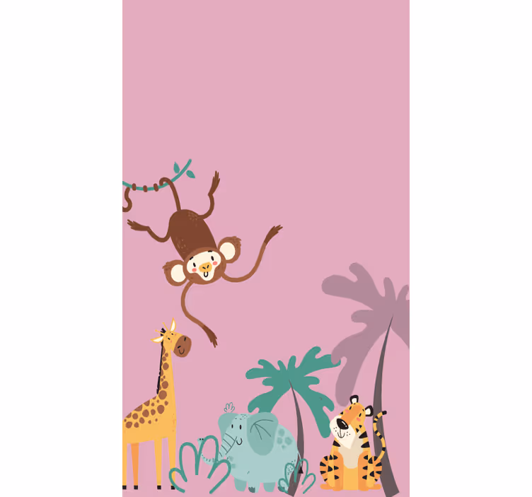 Boho jungle kinder rolgordijn - TenStickers