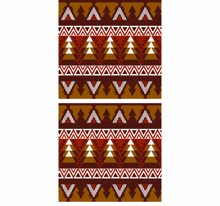 Geometrisch bospatroon rolgordijn Scandinavisch - TenStickers