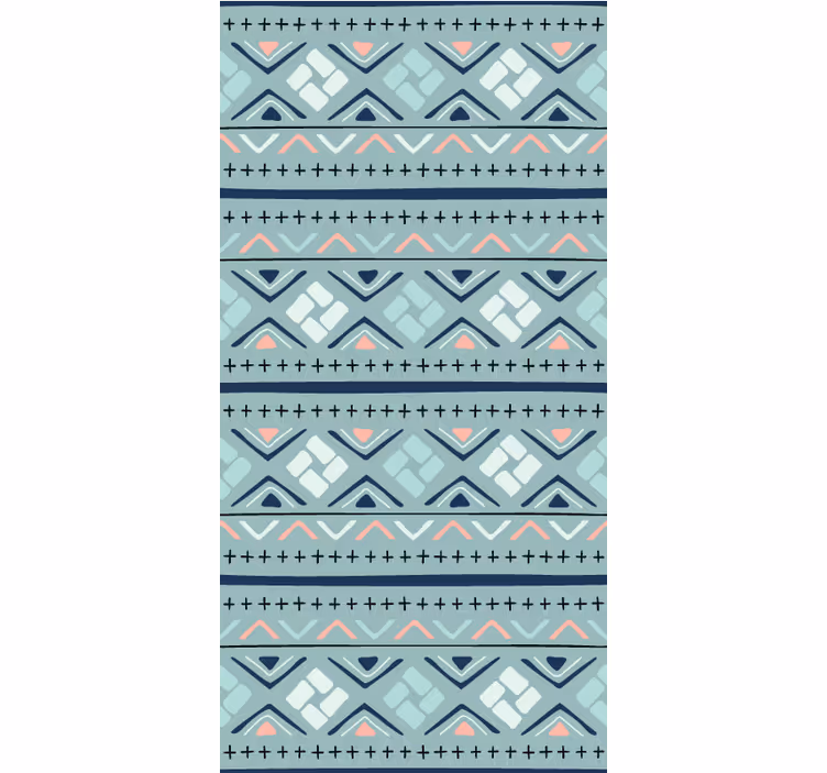Geometrische patroonmotieven modern rolgordijn - TenStickers