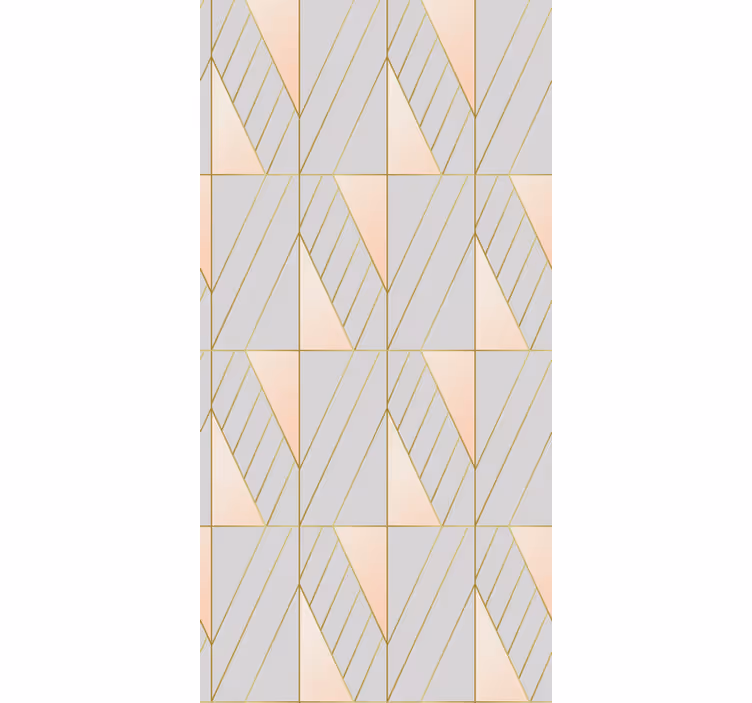 Geometrische patroonlijnen modern rolgordijn - TenStickers
