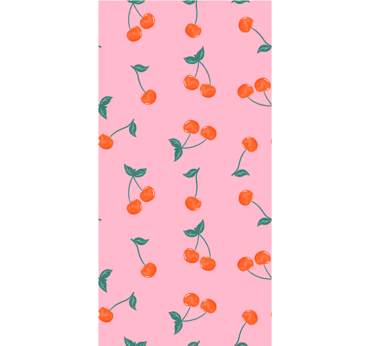 Kersenbloesemmotief keuken rolgordijn - TenStickers