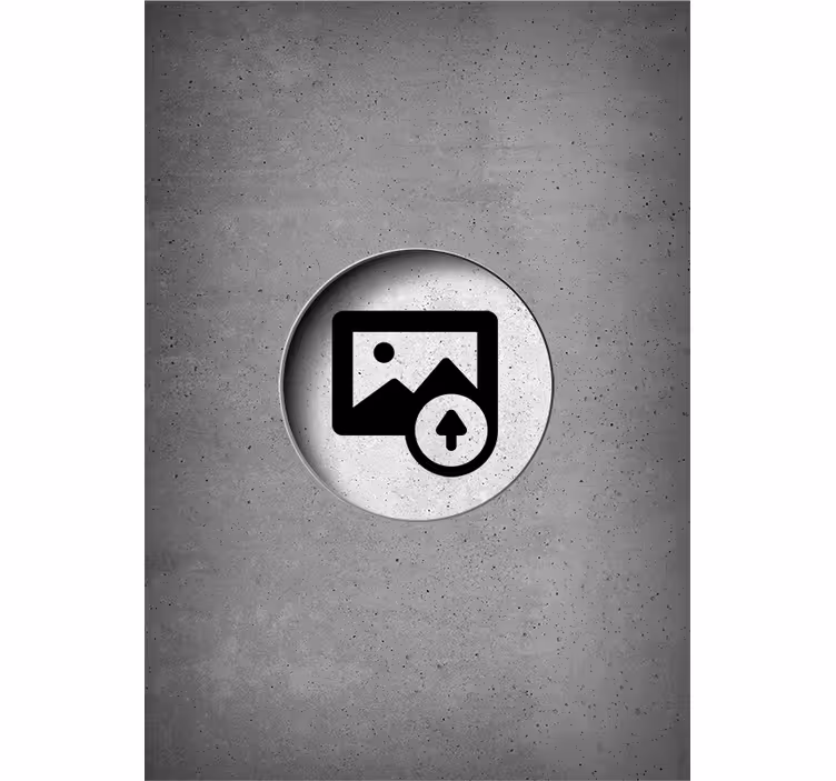 Gepersonaliseerde rolgordijn beton aanpasbaar - TenStickers