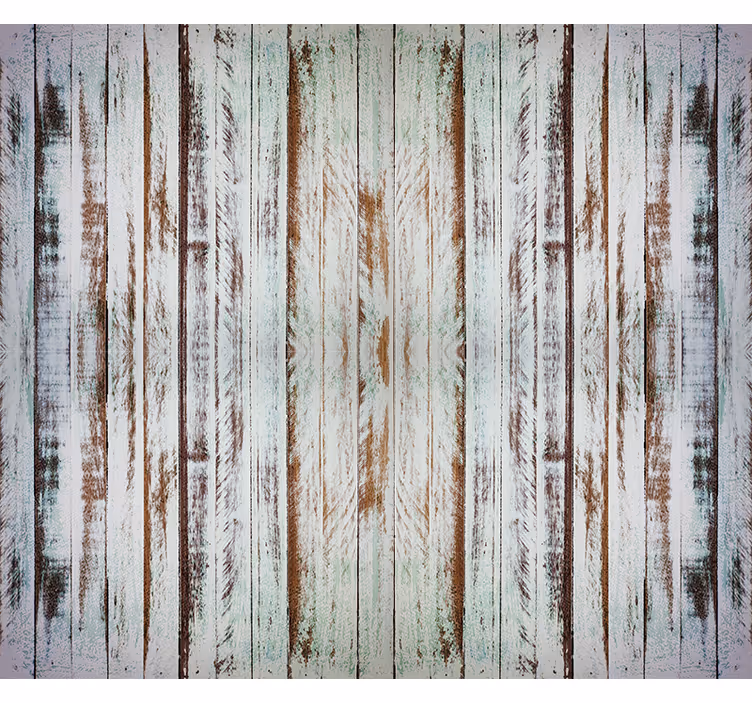 Vintage rolgordijn oude planken - TenStickers
