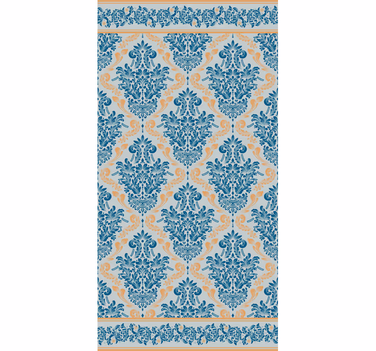 Bloemen barok patroon elegant rolgordijn - TenStickers
