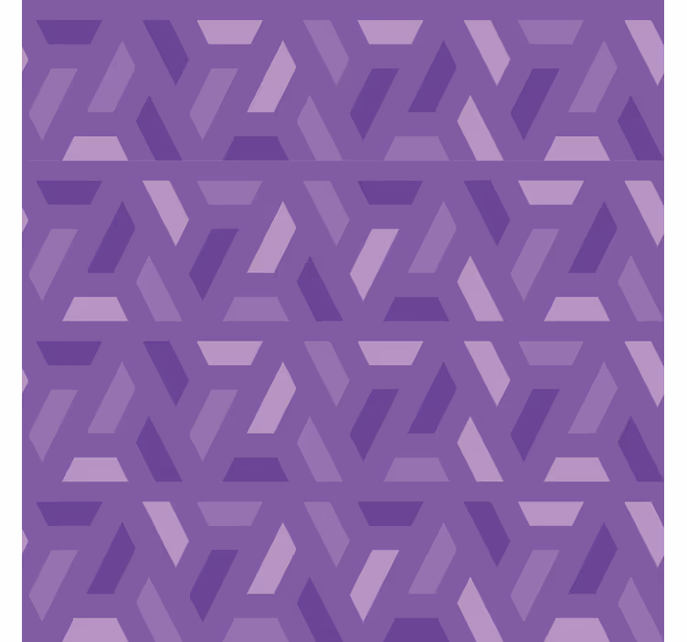 Geometrische lila tinten rolgordijn woonkamer - TenStickers