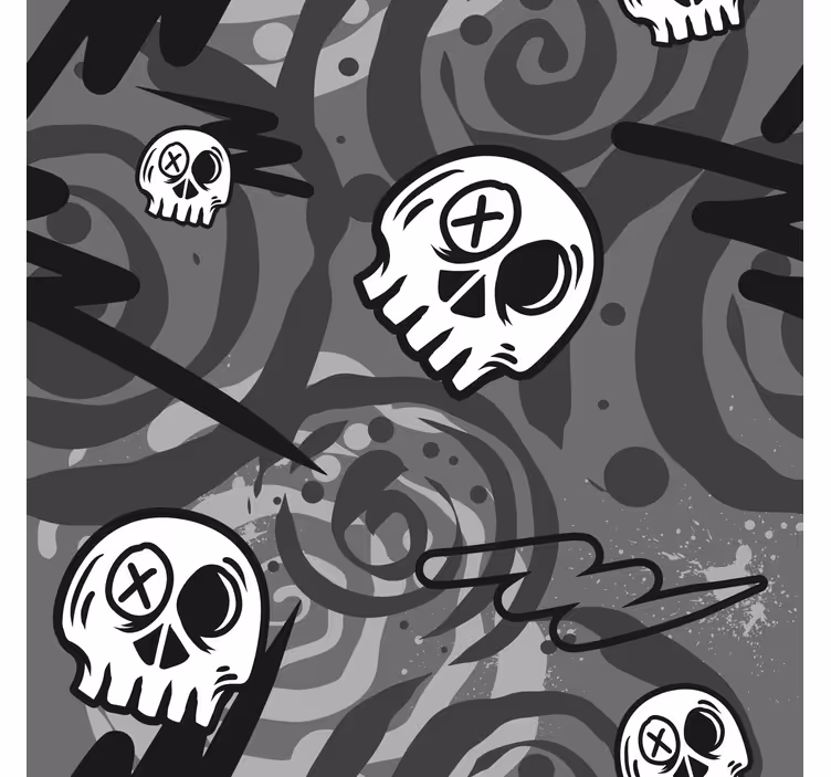 Graffiti met schedels Tiener jaloezie - TenStickers