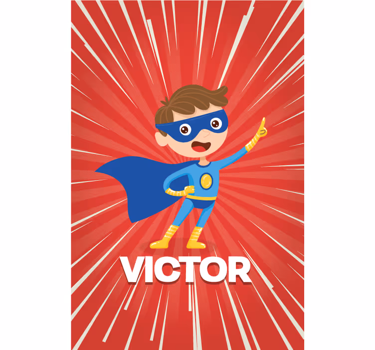 Super kind Gepersonaliseerd Kinderkamer rolgordijn - TenStickers