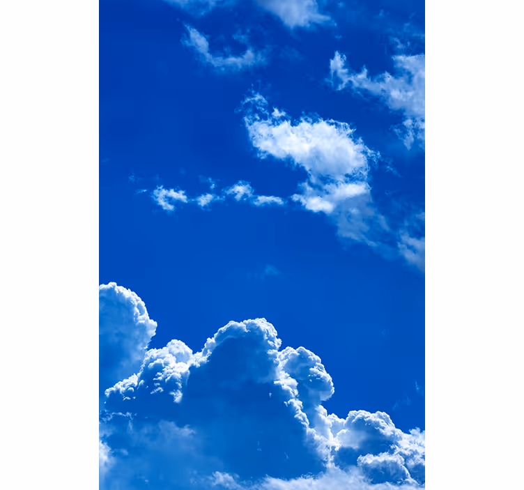 Serene luchtscène rolgordijn wolken - TenStickers