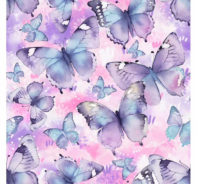 Splash-stijl rolgordijn vlinders - TenStickers