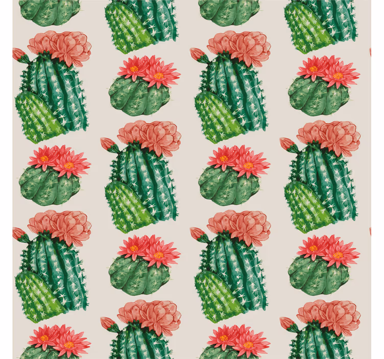 Woestijn bloemen Cactus jaloezie - TenStickers