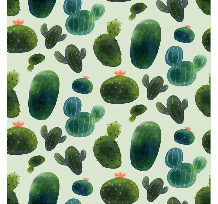Woestijn patroon Cactus jaloezie - TenStickers
