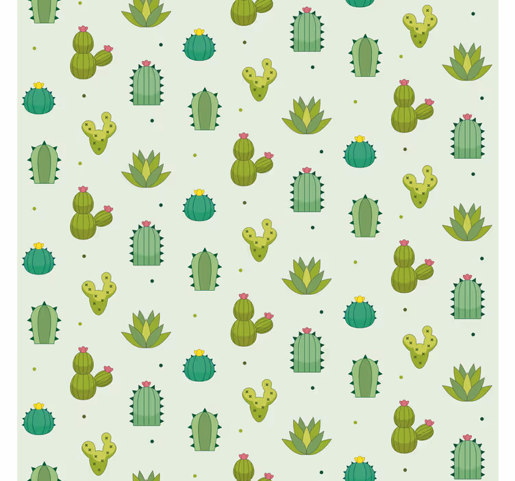 Groen patroon Cactus jaloezie - TenStickers