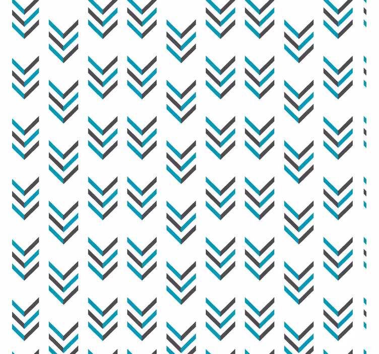 Blauwe pijlen Scandinavisch rolgordijn - TenStickers