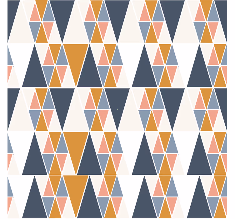 Driehoekig patroon Scandinavisch rolgordijn - TenStickers
