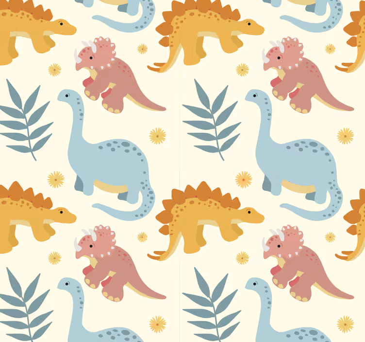 Minimalistische stijl dinosaurus rolgordijn - TenStickers