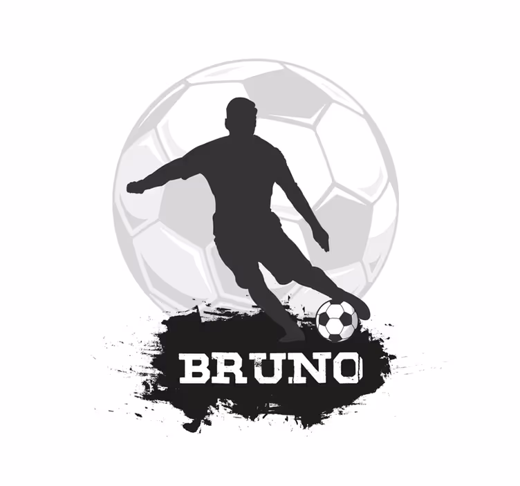 Aanpasbare voetbalbal rolgordijn voetbal - TenStickers