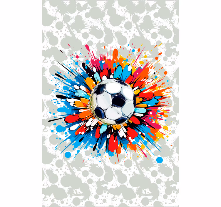 Explosie rolgordijn voetbal - TenStickers