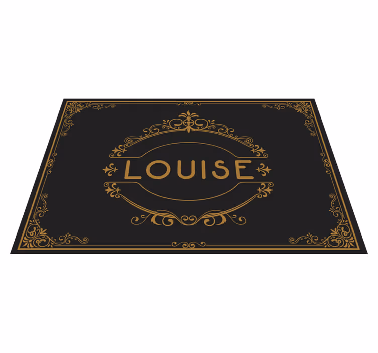 Versierd met aanpasbare naam placemats - TenStickers