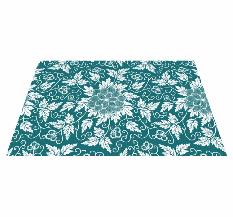 Ouderwetse ornament bloemen placemats - TenStickers