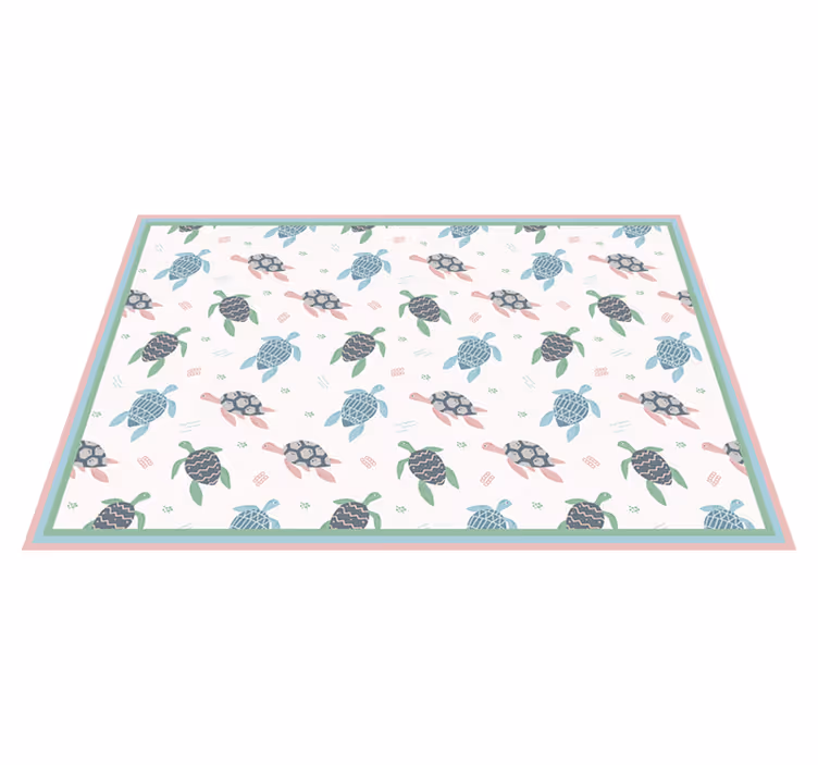 Kinder placemat met schildpad thema ontwerp - TenStickers