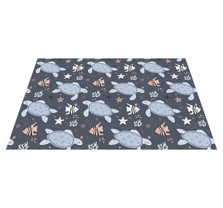 Kinder placemat met oceaanwezens patroon - TenStickers