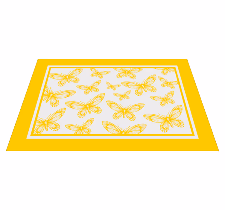 Moderne placemat vlinderpatroon laag - TenStickers
