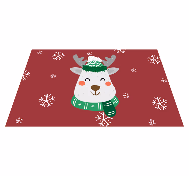 Kerst herten placemat voor kinderen - TenStickers
