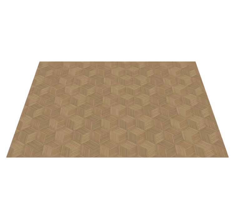 Houten placemat hexagonaal houtpatroon - TenStickers