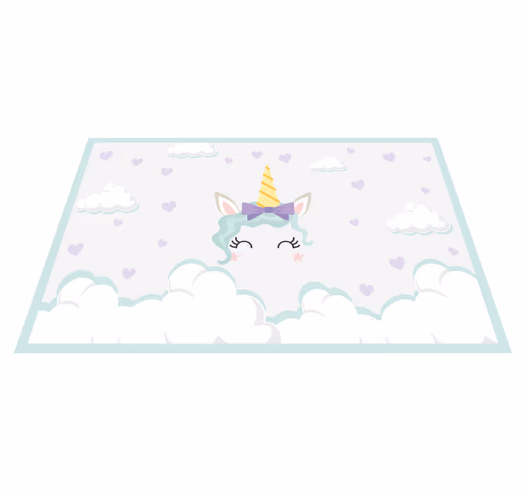 Kinder placemat Mooie eenhoorn - TenStickers
