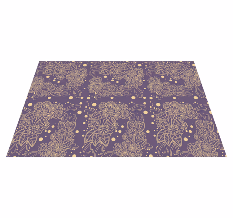 Houten placemat botanische illustratie achtergrond - TenStickers