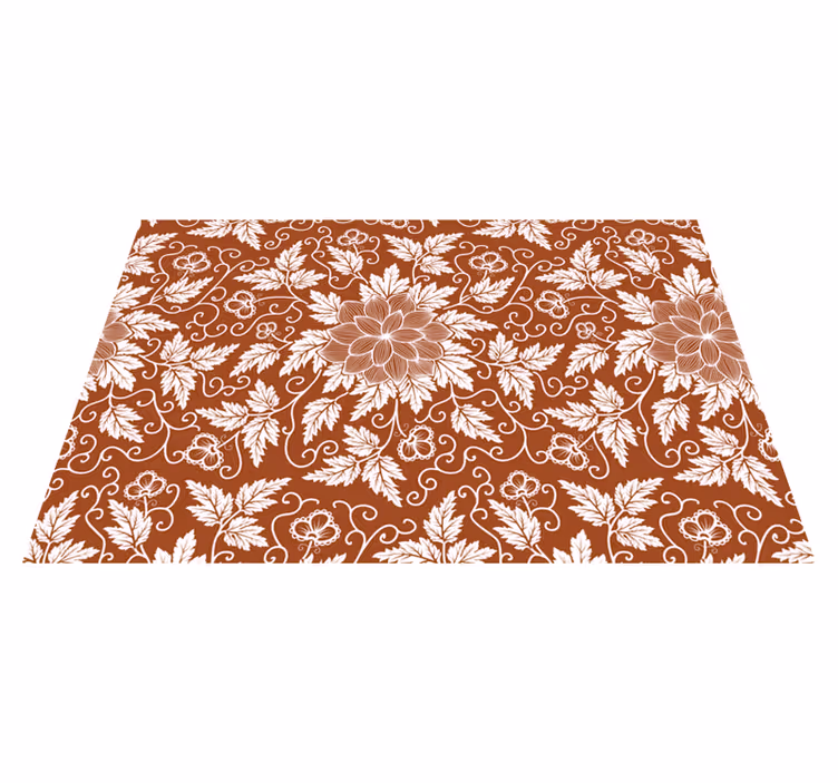 Houten placemat met bloemenprint oppervlak - TenStickers
