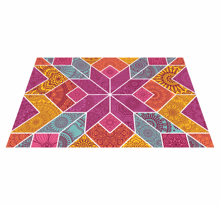 Originele placemat kleurrijk geometrisch patroon - TenStickers
